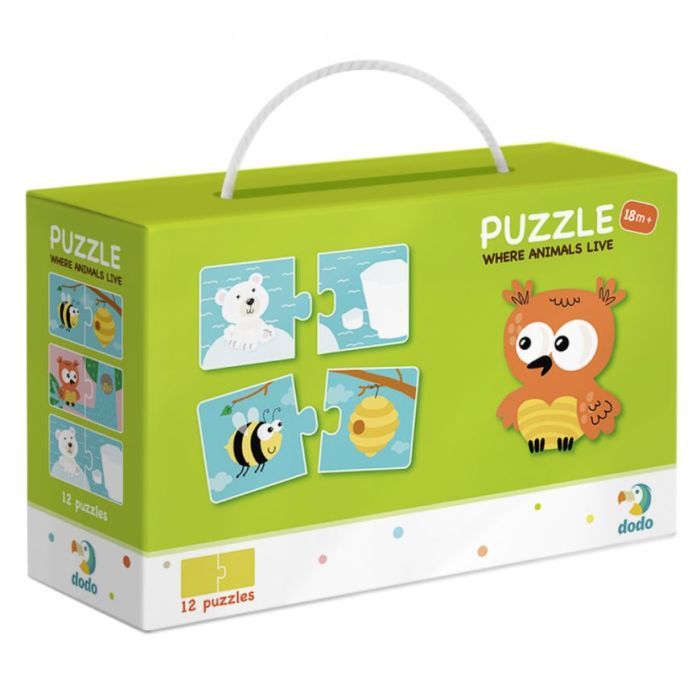 Пазл DoDo Звірята та їх Домівки Фото