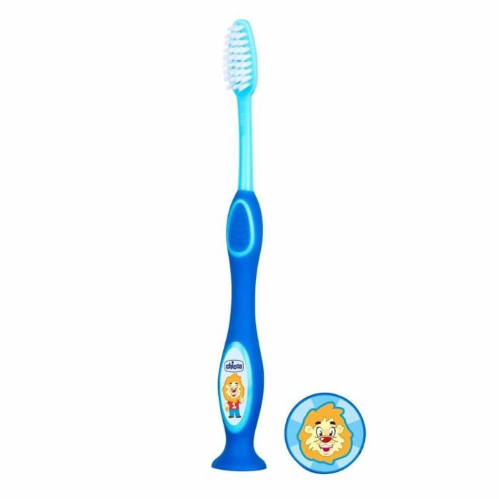 Детская зубная щетка Chicco Синяя (8058664075218) Фото