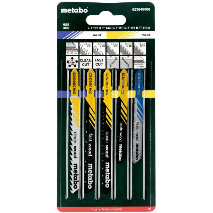 Полотно Metabo для электролобзика 5 шт. Фото