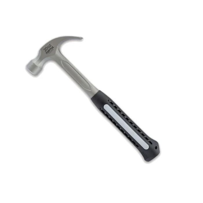 Молоток Toptul гвоздодер цельнокованый 550г обрезиненная ручка Фото