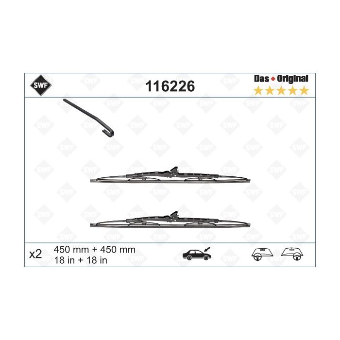 Щетка стеклоочистителя SWF 116226 Фото
