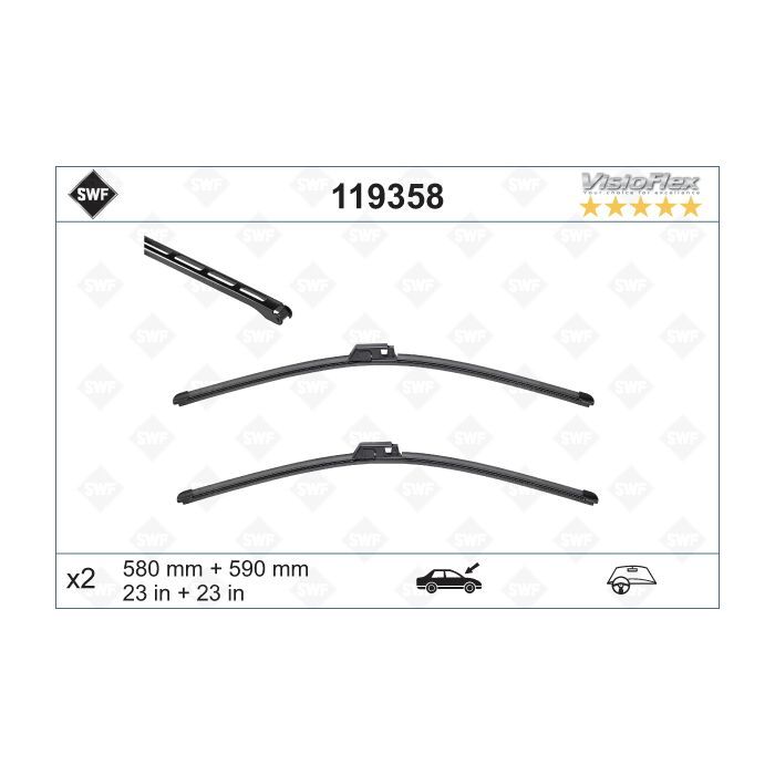 Щетка стеклоочистителя SWF 119358 Фото