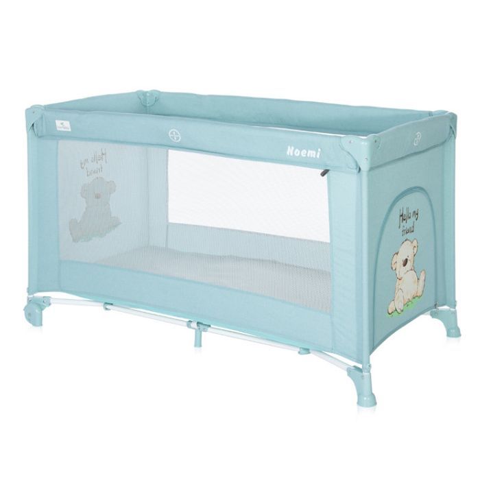 Детский манеж Lorelli NOEMI 1L blue surf teddy Фото