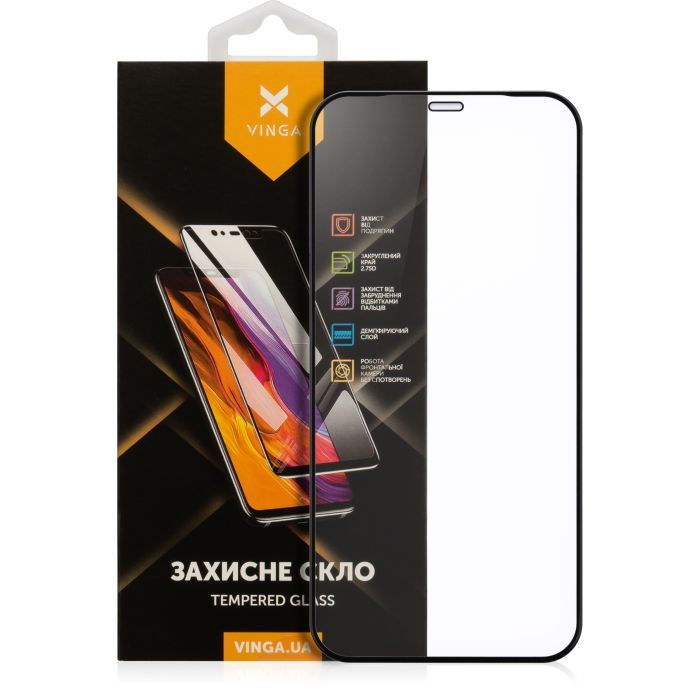 Стекло защитное Vinga Apple iPhone 12/12 Pro Фото