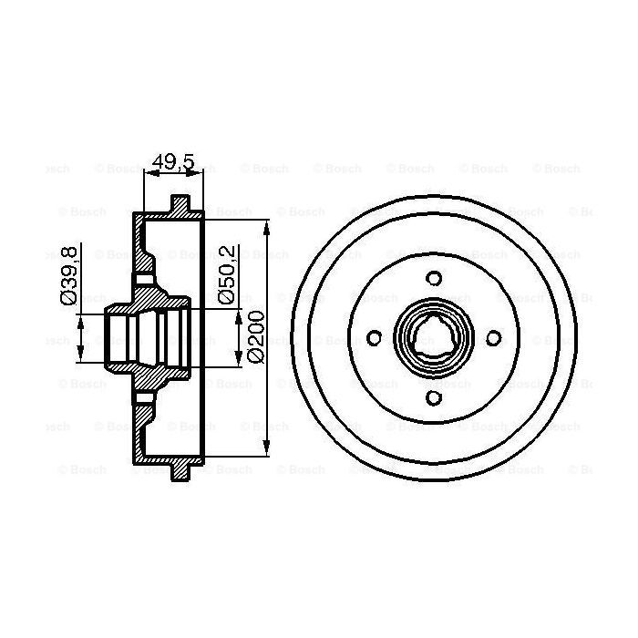 Тормозной барабан Bosch 0 986 477 041 Фото