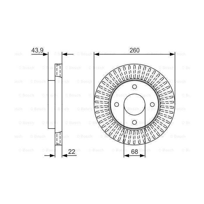 Тормозной диск Bosch 0 986 479 U61 Фото