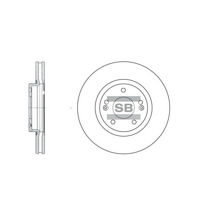 Тормозной диск HI-Q SD1055 Фото