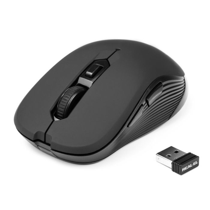 Мышка REAL-EL RM-330 Wireless Black Фото