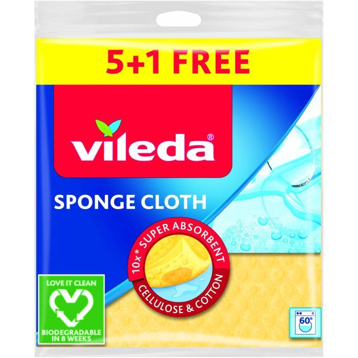 Салфетки для уборки Vileda Влаговпитывающие 6 шт. Фото
