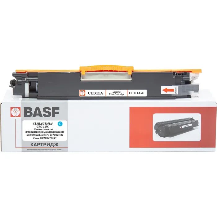 Картридж BASF HP CP1025/CE311A/CF351A, Canon729 Cyan Фото