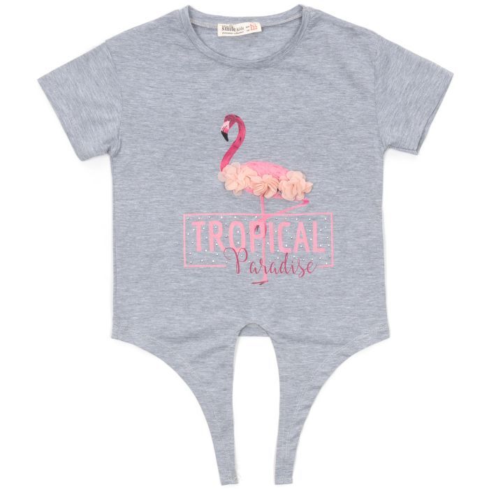 Футболка детская Smile с фламинго Фото