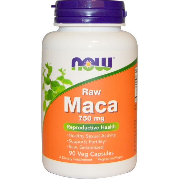 Травы Now Foods Перуанская Мака 750мг, 90 вегетарианских капсул Фото