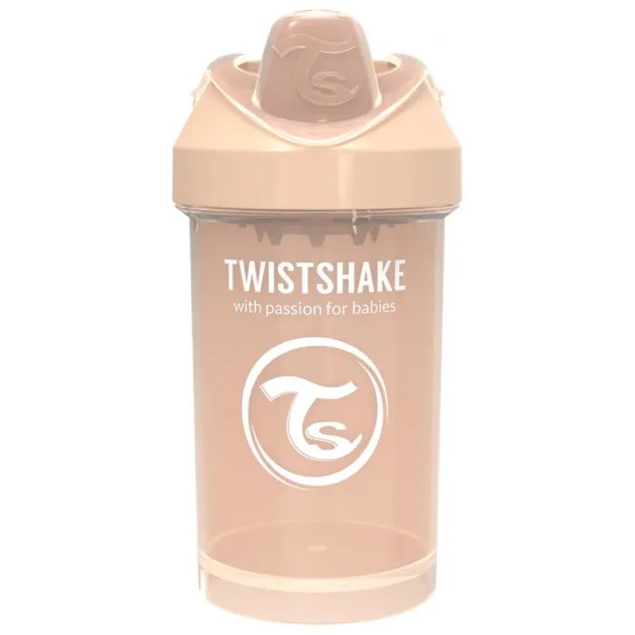 Поильник-непроливайка Twistshake 300 мл 78277 бежевая Фото