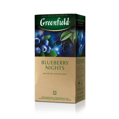 Чай Greenfield 1.5г * 25 пакет "Blueberry Nights" Фото