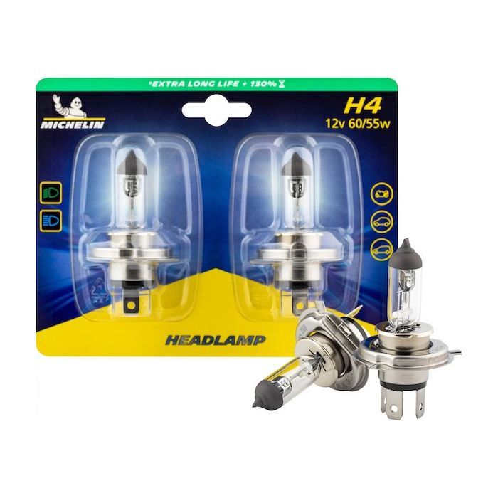 Автолампа Michelin H4 12V60/55WP43T LONG LIFE 130 Фото