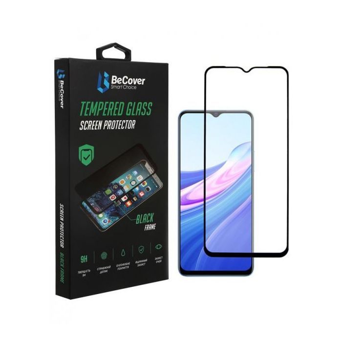Стекло защитное BeCover Vivo Y33s / Y21 Black Фото