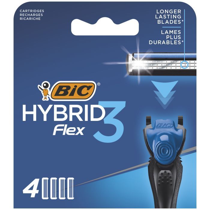 Сменные кассеты Bic Flex 3 Hybrid 4 шт. Фото