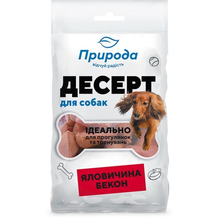 Лакомство для собак Природа Яловичина-бекон 100 г Фото