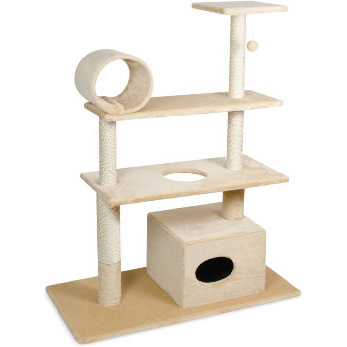 Дряпка (когтеточка) для котов Природа Городок ДБ велика (бежева) Фото