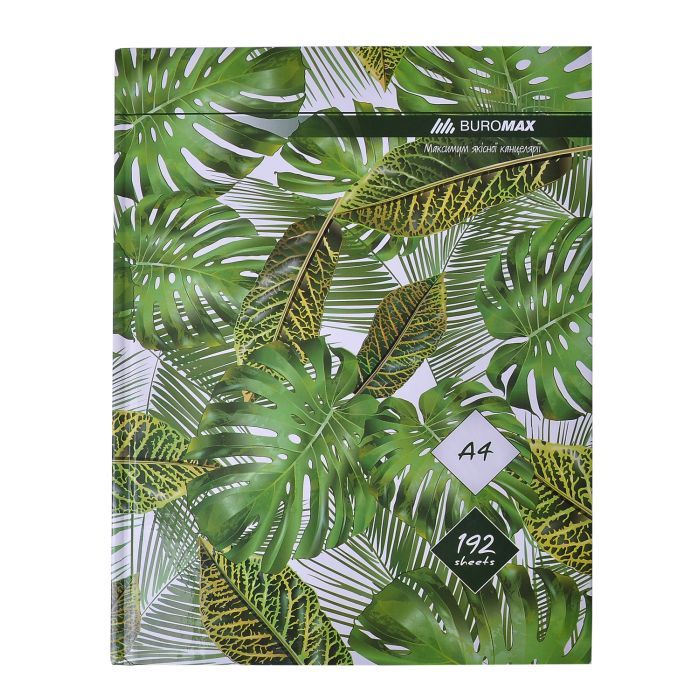 Канцелярская книга Buromax А4 FLORISTICA, 192 аркушів, клітинка Фото