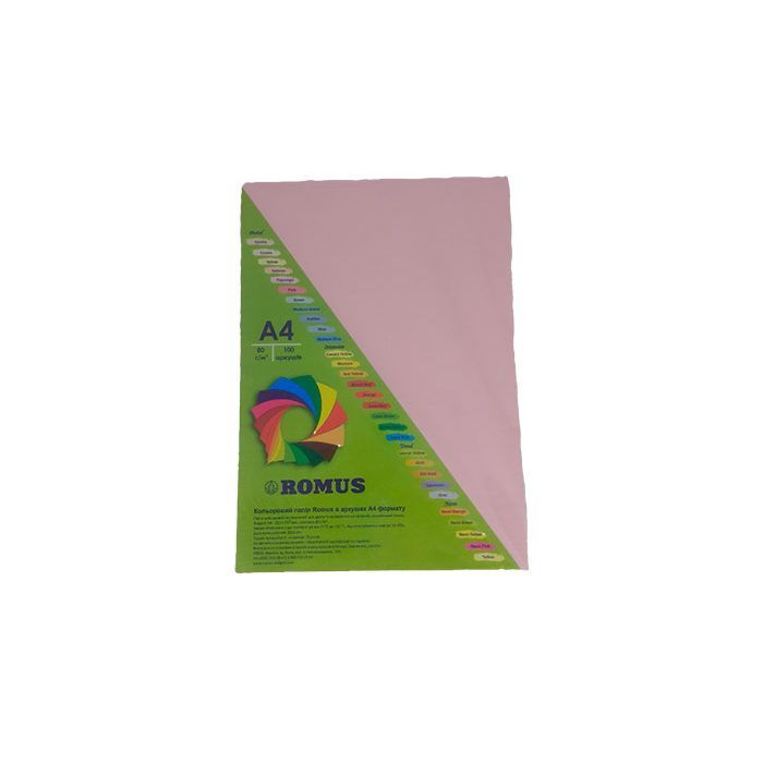 Бумага Romus A4 160 г/м2 100sh Pink flamingo Фото