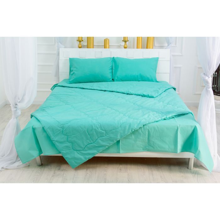 Одеяло MirSon антиалергенна Літня з Ecosilk №2347 Mint 155x215 Фото