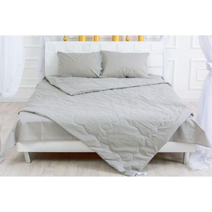 Одеяло MirSon хлопковое Летнее 2352 Light Gray 155x215 Фото