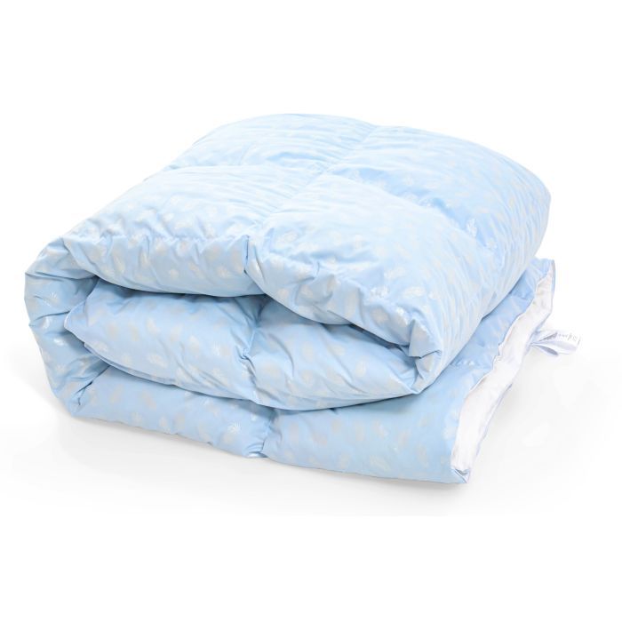 Одеяло MirSon пуховое 1861 Bio-Blue 50 пух Зима+ 140x205 Фото