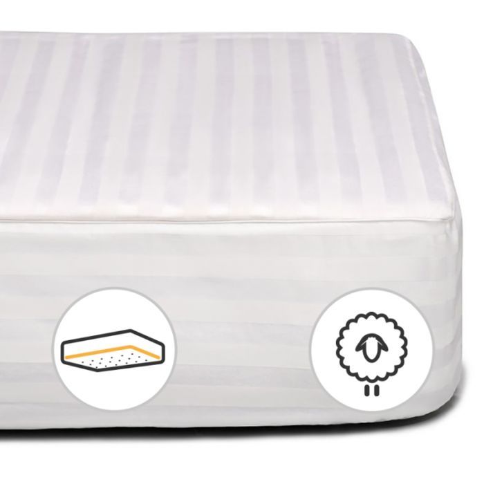 Наматрасник MirSon Royal Pearl Woollen 442 70х130 см Фото