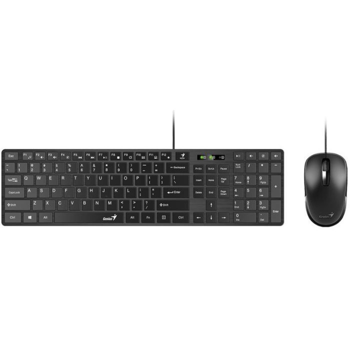 Комплект Genius C-126 SlimStar USB Black Ukr Фото
