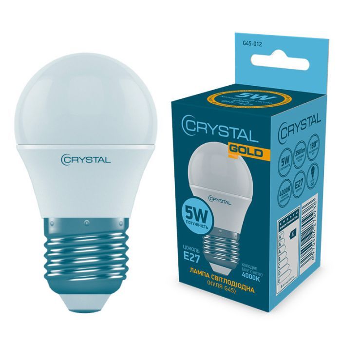 Лампочка CRYSTAL G45 5W PA Е27 4000K Фото