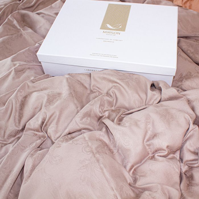 Постельное белье MirSon Satin Жаккард Golden wheat 220х240 Фото