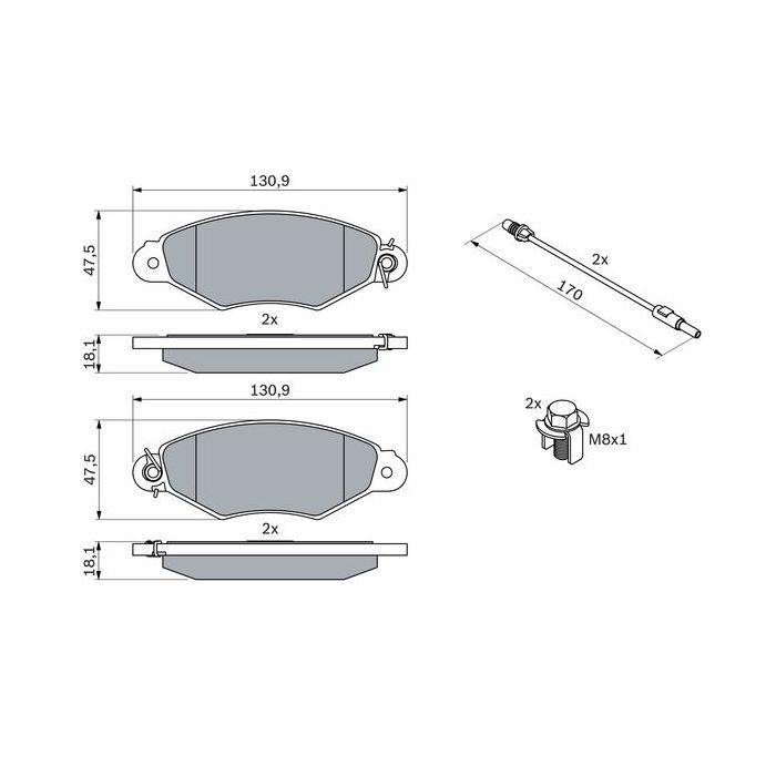 Тормозные колодки Bosch 0 986 424 455 Фото