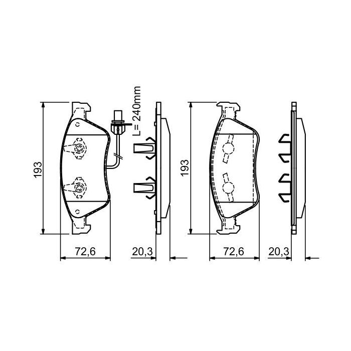 Тормозные колодки Bosch 0 986 494 200 Фото