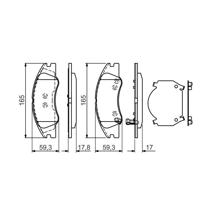 Тормозные колодки Bosch 0 986 494 577 Фото