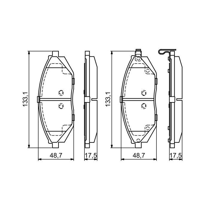 Тормозные колодки Bosch 0 986 494 684 Фото