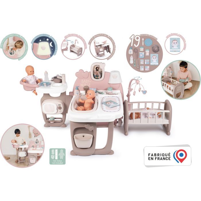 Игровой набор Smoby Toys Baby Nurse Кімната малюка з кухнею, ванною, с Фото 2
