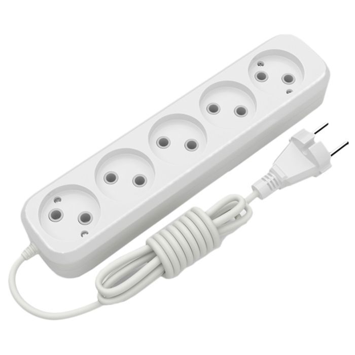 Сетевой удлинитель Electrum C-ES-1817 5.0m 5 роз, white Фото