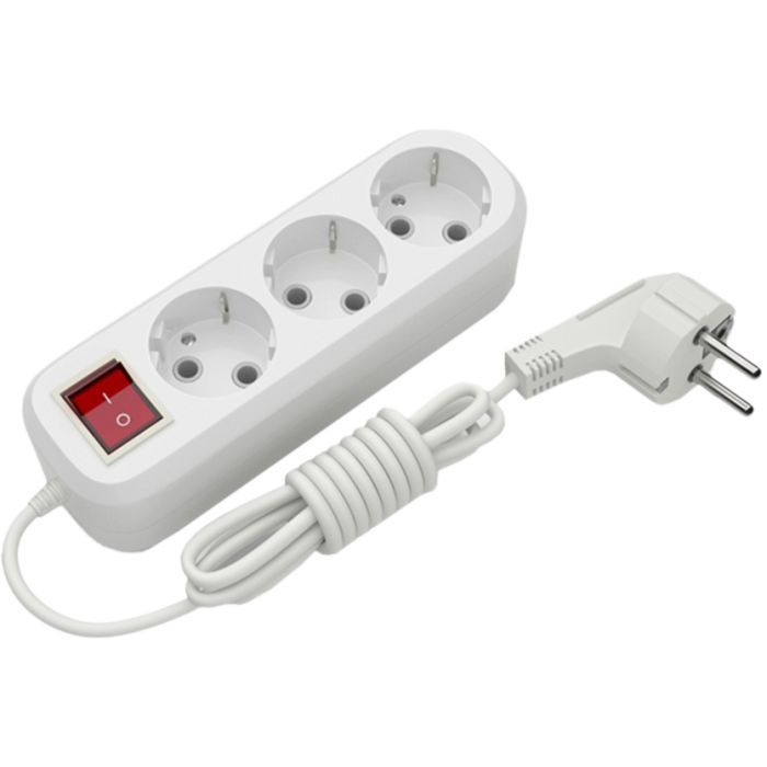 Сетевой удлинитель Electrum C-ES-1795 3.0m, 5 роз, white Фото