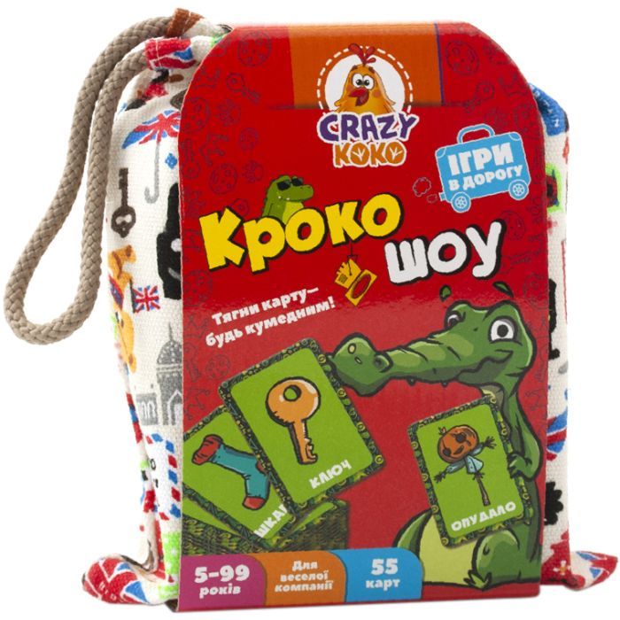 Настольная игра Vladi Toys Гра в мішечку Крокошоу (укр) Фото