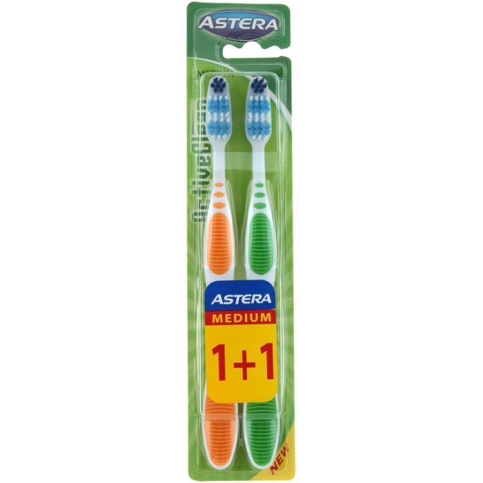 Зубная щетка Astera Active Clean 1+1 Фото