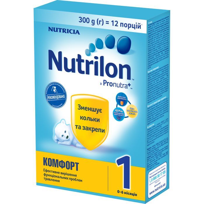 Детская смесь Nutrilon 1 Комфорт молочна 300 г Фото