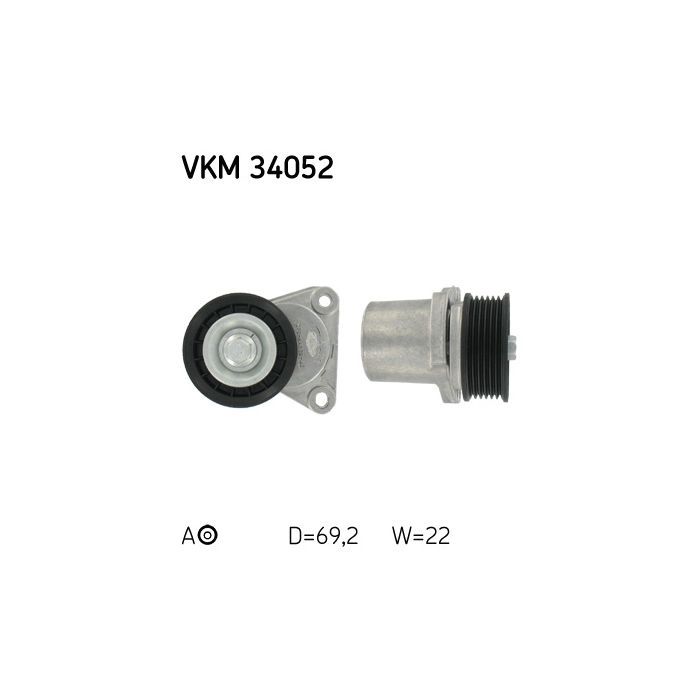 Натяжитель ремня с роликом SKF VKM 34052 Фото