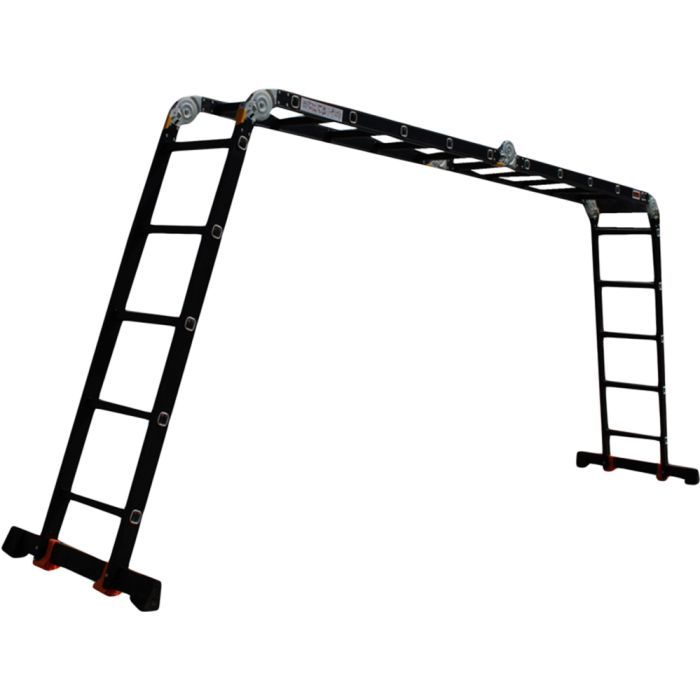 Лестница GTM трансформер 4*5ст. 1,45-5,75м Фото