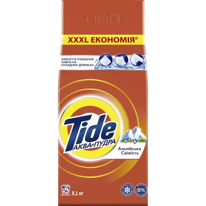 Стиральный порошок Tide Аква-Пудра Альпийская свежесть 8.1 кг Фото