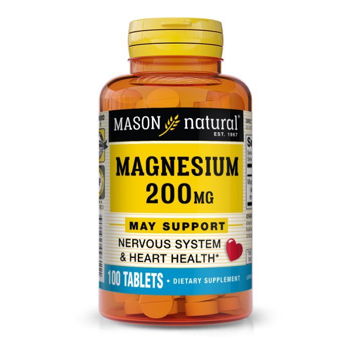 Минералы Mason Natural Магний, 200 мг, Magnesium, 100 таблеток Фото