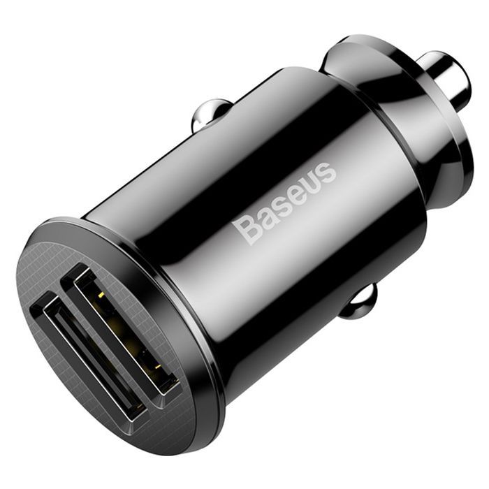 Зарядное устройство Baseus Grain Car Charger USB-A Black Фото