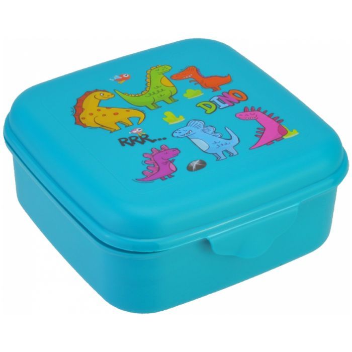 Ланч-бокс детский Economix DINOS 850 мл, бирюзовый Фото