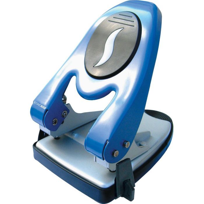 Дырокол Economix с линейкой 60 листов Синий Фото