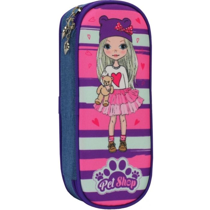 Пенал Cool For School 1 відділення Фіолетовий Фото